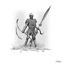 David fighting Goliath tattoo design idea