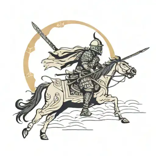 samurai, Bible , devil , oceon, moon, night,knight  tattoo design idea
