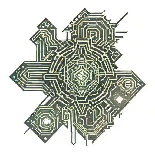 cyber tribal tattoo tattoo design idea
