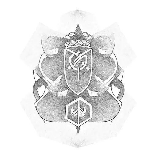 two grave stone with banners wrapped around it  tattoo design idea