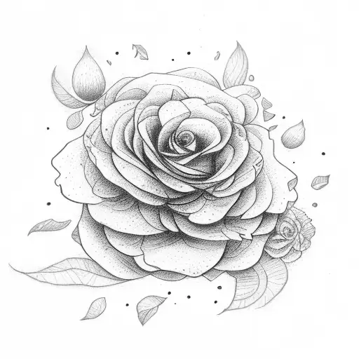 flower dirt  tattoo design idea