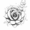 flower dirt  tattoo design idea