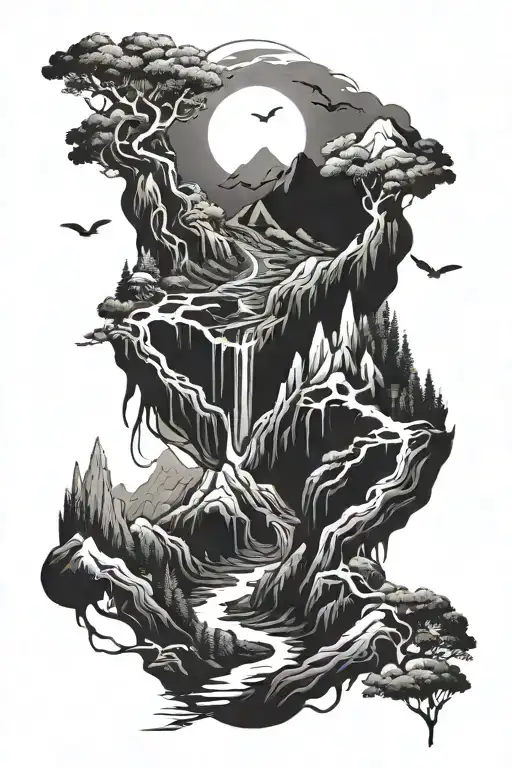valley of the shadow of death tattoo design idea