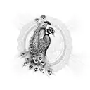 Peacock tattoo design idea