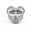 referee's whistle tattoo design idea