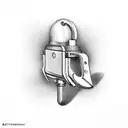 referee's whistle tattoo design idea