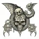 as i walk through the valley of shadow of death i will fear no evil tattoo design idea