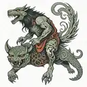 as i walk through the valley of shadow of death i will fear no evil tattoo design idea