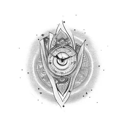 time is money tattoo design idea