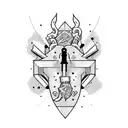 Generate a black and white tattoo design for the inner bicep featuring the text 'I'll be OK'. Integrate the text artisti tattoo design idea