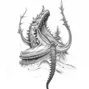 leviathan forearm tattoo  tattoo design idea
