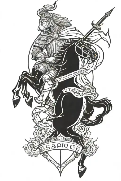 Saint George the Victorious tattoo design idea