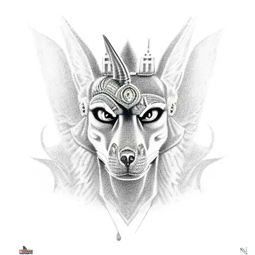 Anubis tattoo design idea