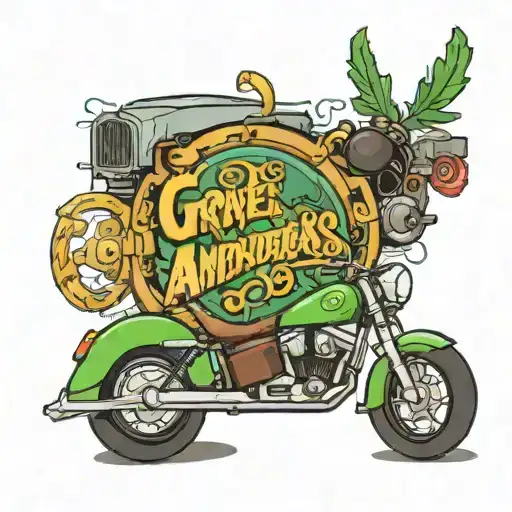 a link to the game GTA San Andreas, the inscription "Grove street, Homer" in the tattoo and the rest with some motif from the game tattoo design idea