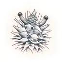 Arizona desert horny toad cactus window rock tattoo design idea