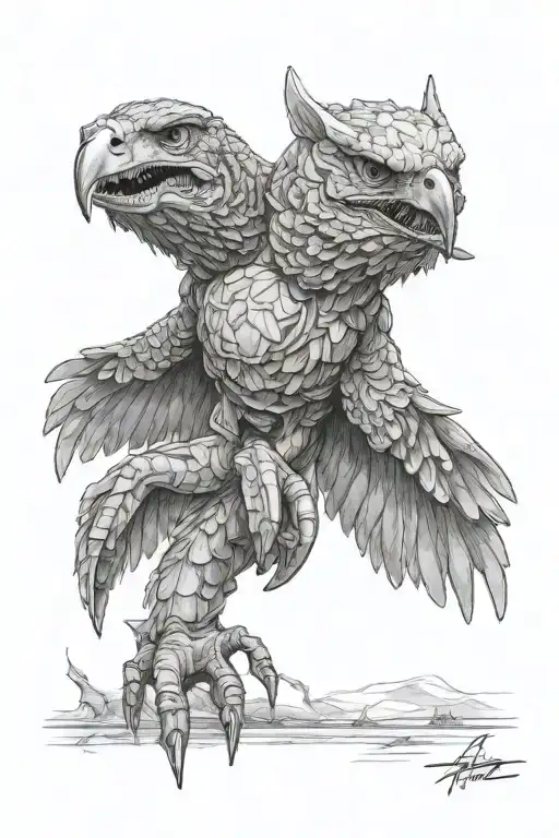 air force to aniamls tattoo design idea