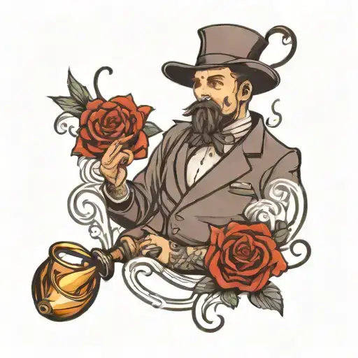 gentleman tattoo design idea