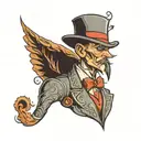 gentleman tattoo design idea