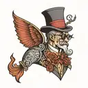 gentleman tattoo design idea