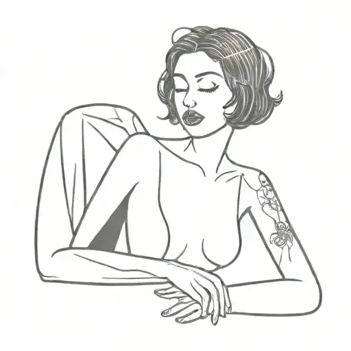 selene goddes tattoo design idea