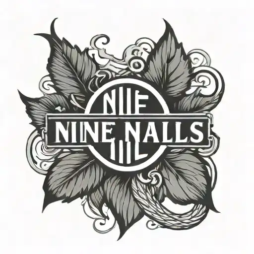 nine inch nails logo tattoo design idea