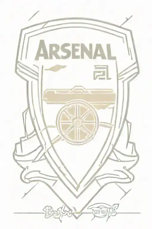 arsenal football club tattoo design idea