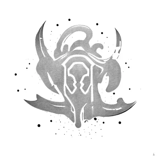 revolver with dog tag wrapped around it tattoo design idea