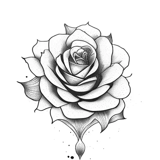 book, flower and coffee tattoo design idea
