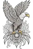 eagle wings tattoo design idea