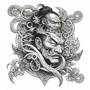 small men tattoo which present strengh fearless asian omni tattoo design idea