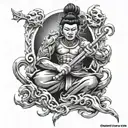 small men tattoo which present strengh fearless asian omni tattoo design idea