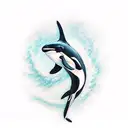 orca tattoo design idea