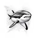 orca tattoo design idea