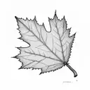 maple leaf with XXIX tattoo design idea