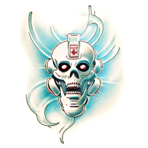 ghost in the shell tattoo design idea