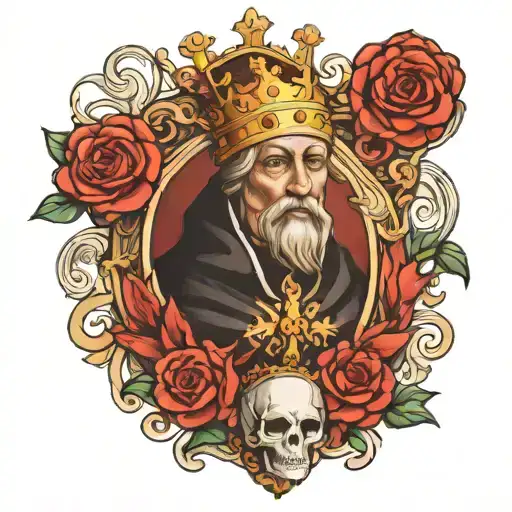 king baldwin iv jurusalem tattoo design idea