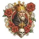 king baldwin iv jurusalem tattoo design idea