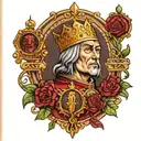 king baldwin iv jurusalem tattoo design idea
