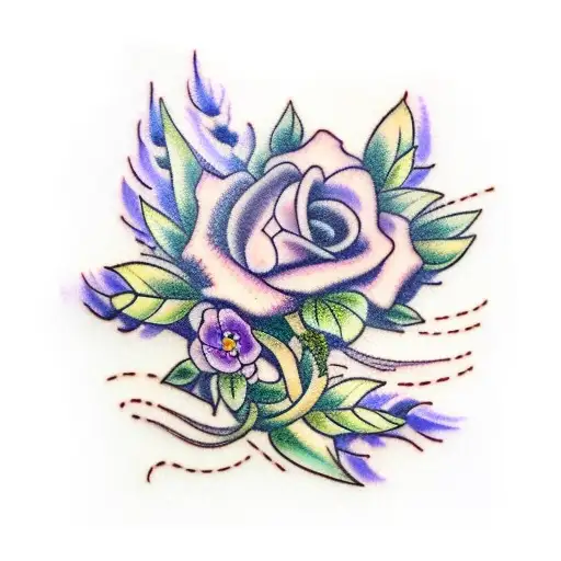 Lavender tattoo design idea