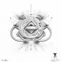 division bell Pink Floyd  tattoo design idea