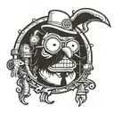 mr pops regular show  tattoo design idea