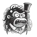 mr pops regular show  tattoo design idea