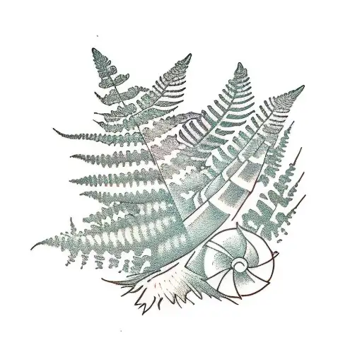 fern tattoo design idea