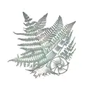 fern tattoo design idea