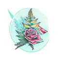 fern tattoo design idea