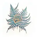 fern tattoo design idea