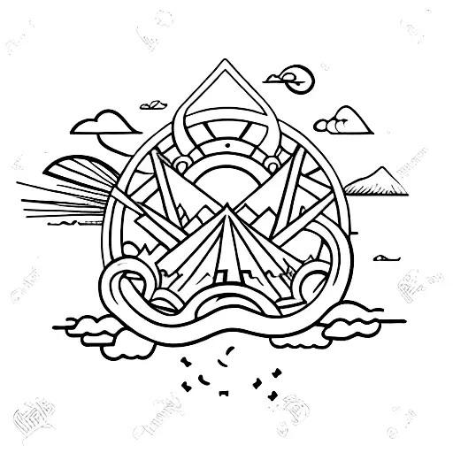 voyage tattoo design idea