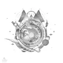 voyage tattoo design idea