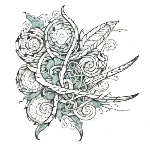 Double L tattoo design idea