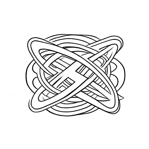 peace sign infinity symbol tattoo design idea